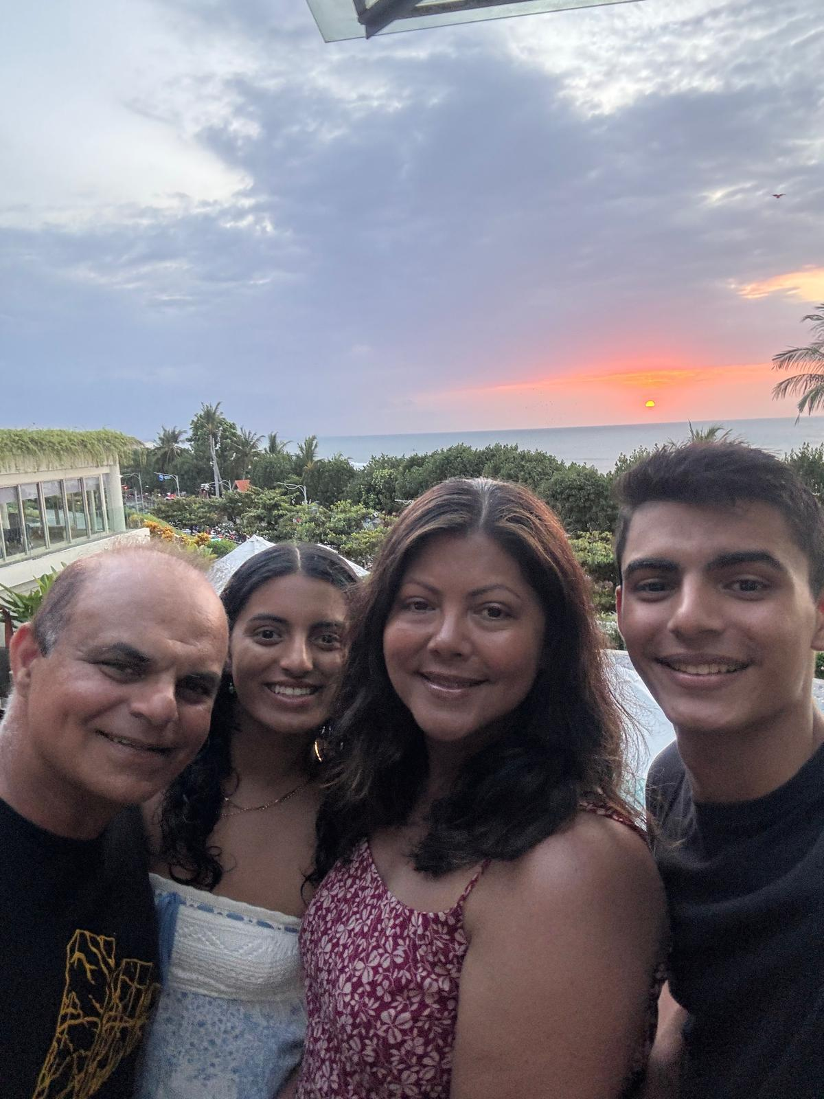 Sunset with my family