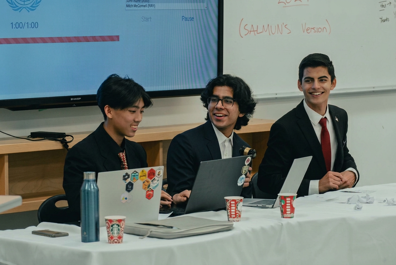 Chairing committee at a Model UN conference