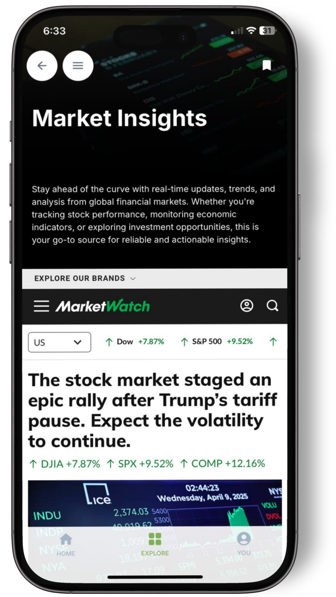 XChange app screen 3